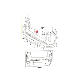 PARAGOLPE TRAS. NEGRO LISO -ORIGINAL-