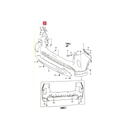 GUIA IZQ. PARAGOLPE TRAS. -ORIGINAL-