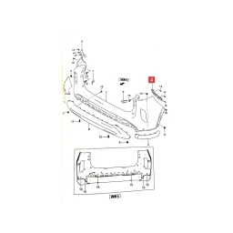 GUIA DER. PARAGOLPE TRAS -ORIGINAL-