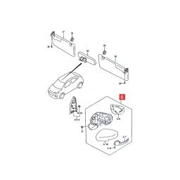 ESPEJO EXT. IZQ. M/ELECTRICO C/SEAL -ORIGINAL-