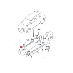 FENDER GUARDABARRO DELT. DER. -ORIGINAL-