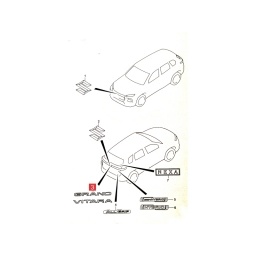 SIGLA "GRAND VITARA" PORTON TRAS. -ORIGINAL-