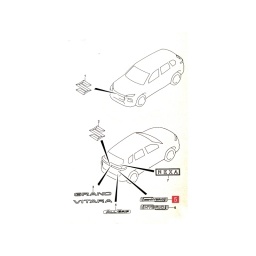 SIGLA "HYBRID" PORTON TRAS. -ORIGINAL-