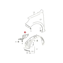 DEFLECTOR IZQ. PARAGOLPE DELT. -ORIGINAL-
