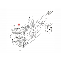 SEMIOPTICA DER. SUPERIOR LED -ORIGINAL-