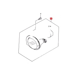 FARO CAMINERO DER. LED C/PORTALAMPARA -ORIGINAL-