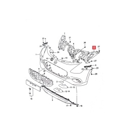 SOPORTE INTERNO IZQ. PARAGOLPE DELT. -ORIGINAL-