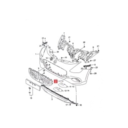 SOPORTE INTERNO DER. PARAGOLPE DELT. -ORIGINAL-