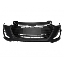 PARAGOLPE DELT. NEGRO LISO C/REJILLA C/MOLD. SUP. CROMADA C/MOLD. INF. NEGRA