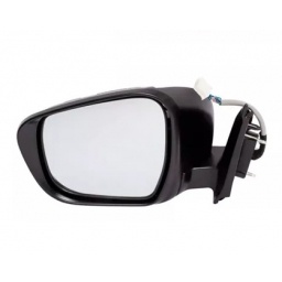 ESPEJO EXT. IZQ. ELECTRICO C/SEAL NEGRO LISO RETRACTIL -TYC-