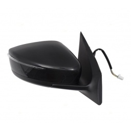 ESPEJO EXT. DER. ELECTRICO C/SE�AL NEGRO LISO (EXCLUSIVE) -TYC-