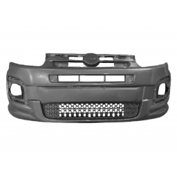 PARAGOLPE DELT. NEGRO LISO C/REJILLA CENTRAL