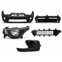 KIT PARAGOLPE, CARETA, MARCOS, REJILLA, SEMI OPTICAS FIAT MOBI 2017-