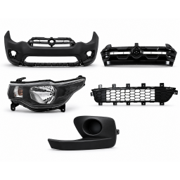 KIT PARAGOLPE, CARETA, MARCOS, REJILLA, SEMI OPTICAS FIAT MOBI 2017-