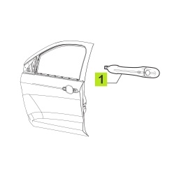 MANIJA EXT. PUERTA DELT. DER. PRIMER -ORIGINAL-