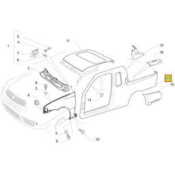 LATERAL IZQ. CABINA CORTA -ORIGINAL-