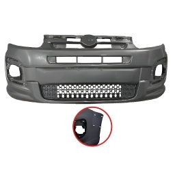 PARAGOLPE DELT. NEGRO LISO CREJILLA CENTRAL