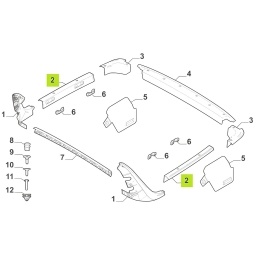 APLIQUE SUPERIOR CAJA DER. (LATERAL CENTRAL) -ORIGINAL-