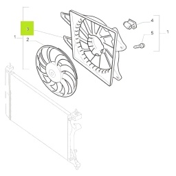 SOPORTE ELECTROVENTILADOR (DENSO) -ORIGINAL-