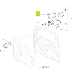 TAPA ESPEJO EXT. IZQ. PRIMER -ORIGINAL-
