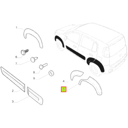 FENDER GUARDABARRO TRASERO IZQ. -ORIGINAL-