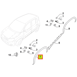 FENDER GUARDABARRO DELT. DER. -ORIGINAL-