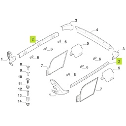 APLIQUE SUPERIOR PORTON TRAS. IZQ. (LATERAL) -ORIGINAL-