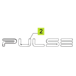SIGLA "PULSE" PORTON TRASERO -ORIGINAL-