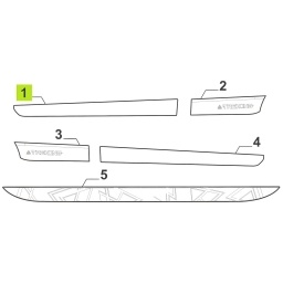 CALCO PUERTA DELT.IZQ. -ORIGINAL-