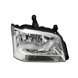 SEMIOPTICA DER. FONDO CROMADO SE�ALERO CRISTAL (H1/H7) -TYC-