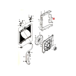 MARCO RADIADOR (DER. LATERAL) -ORIGINAL-