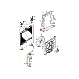 MARCO RADIADOR (CENTRAL INFERIOR) -ORIGINAL-