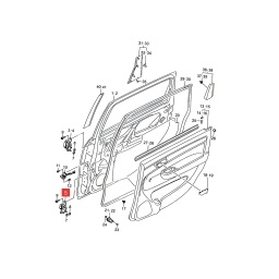 BISAGRA INF. DER. PUERTA TRAS. -ORIGINAL-