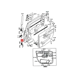 BISAGRA INF. IZQ. PUERTA TRAS. -ORIGINAL-