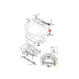 BISAGRA ESPOLON IZQ. -ORIGINAL-