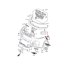 GUIA PARAGOLPE DELT. DER. -ORIGINAL-