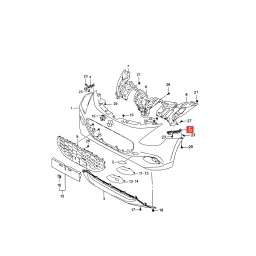 GUIA PARAGOLPE DELT. IZQ. -ORIGINAL-