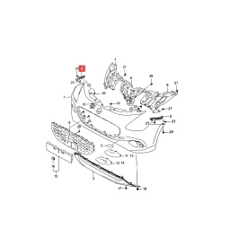 GUIA PARAGOLPE DELT. DER. -ORIGINAL-