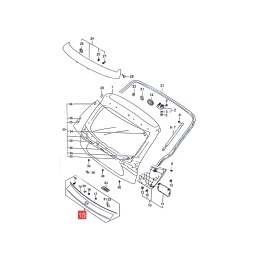 MOLDURA PORTON TRAS. C/INSIGNIA -ORIGINAL-