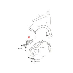 DEFLECTOR DER. PARAGOLPE DELT. -ORIGINAL-