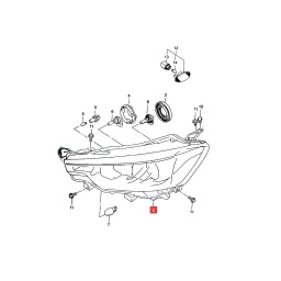 SEMIOPTICA IZQ. (H4) -ORIGINAL-