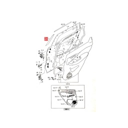CALCO PUERTA DELT. DER. (PARTE DELT.) -ORIGINAL-