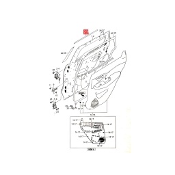 CALCO PUERTA DELT. IZQ. (PARTE CENTRAL) -ORIGINAL-