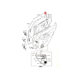 CALCO PUERTA DELT. DER. (PARTE TRAS.) -ORIGINAL-