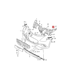 SOPORTE INTERNO IZQ. PARAGOLPE DELT. -ORIGINAL-