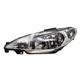 SEMIOPTICA IZQ. M/ELECTRICO DOBLE PARABOLA VIDRIO LISO (H7/H7) -TYC-