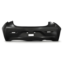 PARAGOLPE TRAS. NEGRO LISO